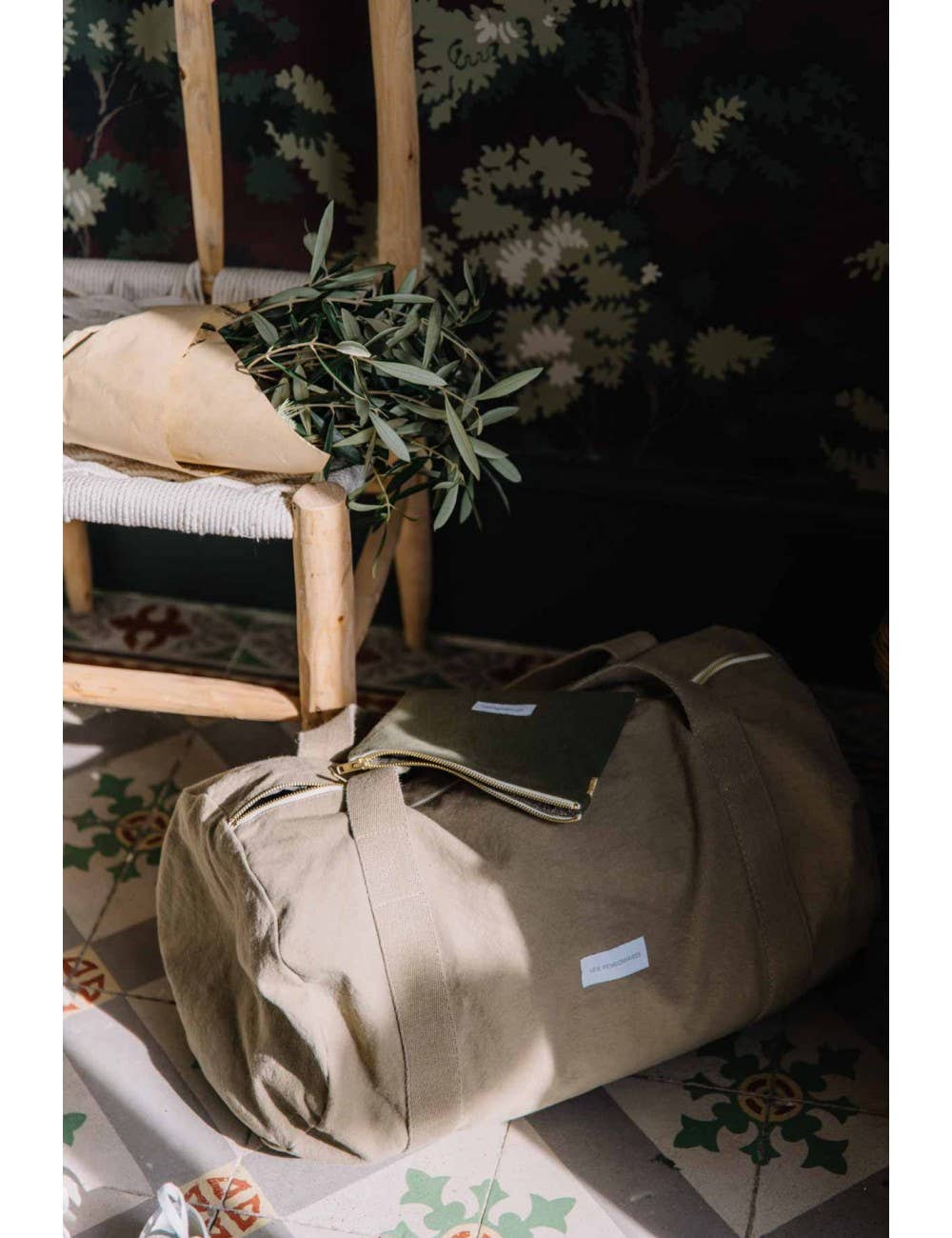 Reistas Canvas Lindegroen