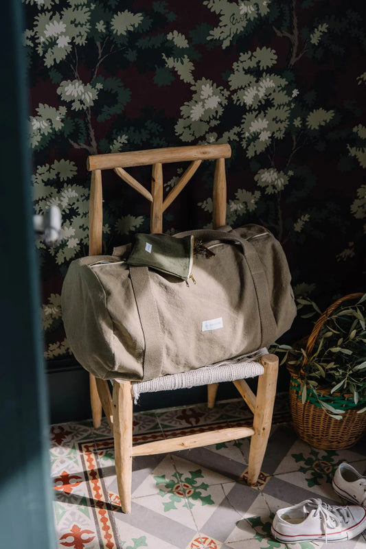 Reistas Canvas Lindegroen