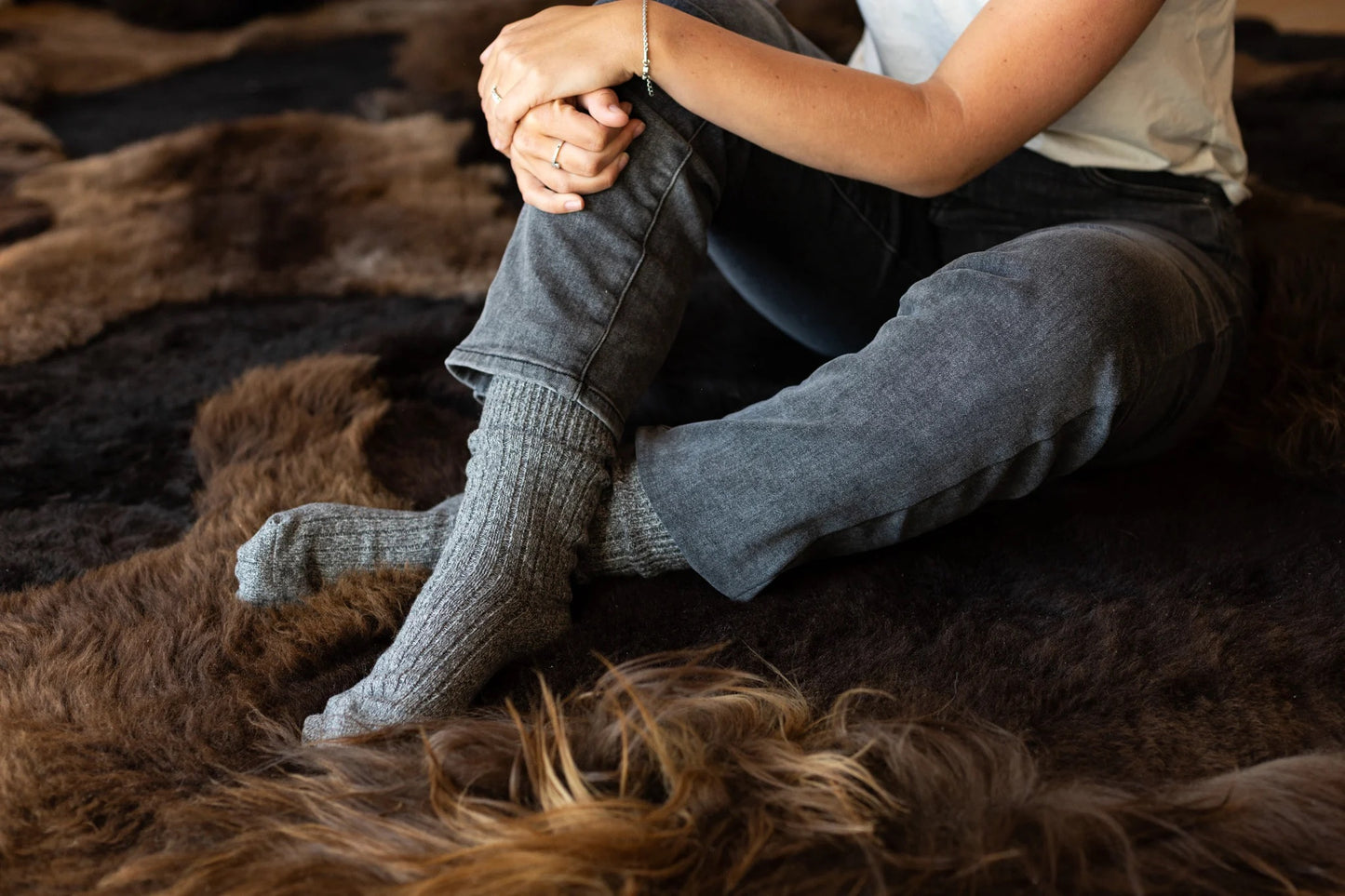 Wollen sokken Yuki | Antraciet