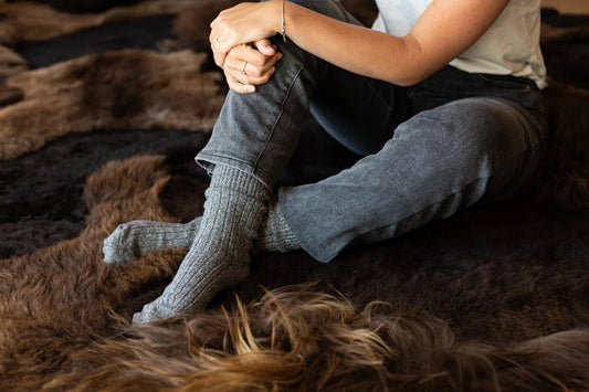 Wollen sokken Yuki | Antraciet