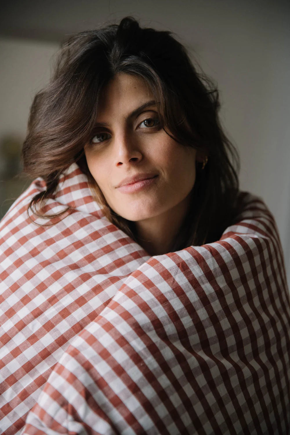 Gewatteerde Plaid Vichy | Roest