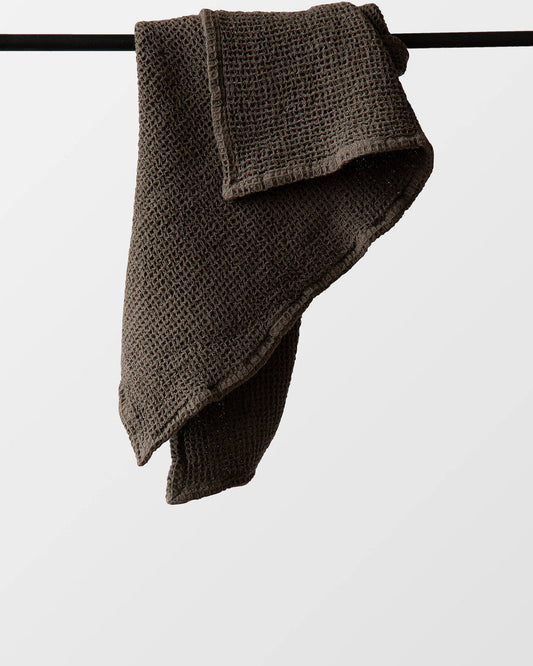 Nella wafelhanddoek | Taupe (kleine wafel)