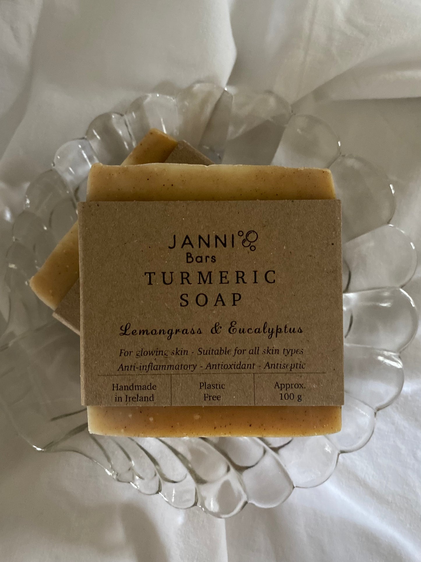 Kurkuma zeep met citroengras en euculyptus